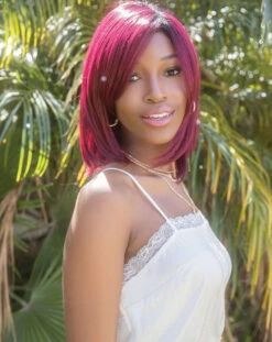 Sassy Wig By Rene Of Paris | Heat Friendly Synthetic -Envy Sales 411 Sassy Plum Dandy 1