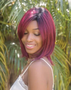 Sassy Wig By Rene Of Paris | Heat Friendly Synthetic -Envy Sales 411 Sassy Plum Dandy 2