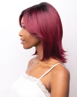 Sassy Wig By Rene Of Paris | Heat Friendly Synthetic -Envy Sales 411 Sassy Plum Dandy sd1