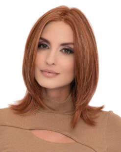 Lisa Wig By Envy | Human Hair/Synthetic Blend -Envy Sales 4Lisa LighterRed 808 OL