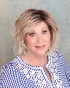 Anima Wig By Ellen Wille | Mono Crown -Envy Sales AnimaSandyBlondeRootedfront