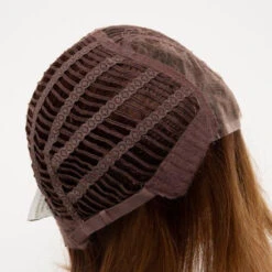 Ava Wig By Envy | Mono Part | Human Hair | Synthetic Blend -Envy Sales AvaSide CreamedCoffee