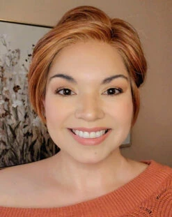 Billie Wig By Envy | Human Hair/Synthetic Blend -Envy Sales BilliebyEnvyLighterRed1Front