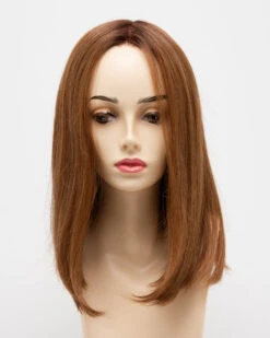 Chelsea Wig By Envy | Mono Top | Human Hair | Synthetic Blend -Envy Sales ChelseaFront CreamedCoffee