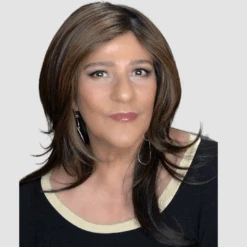 Erica Wig By Envy | Mono Top | Human Hair | Synthetic Blend -Envy Sales Envy Erika Amaretto Cream1