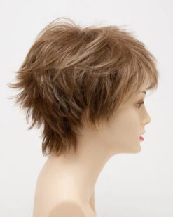 Flame Wig By Envy | Mono Crown | Human Hair | Synthetic Blend -Envy Sales FlameRightSide DarkBlonde