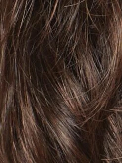 Milan Hair Piece By Noriko | Monofilament -Envy Sales GINGER BROWN Medium Auburn and Medium Brown evenly blended