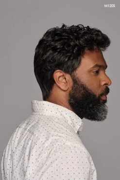 Dignified Men's Wig By HIM | Mono Top -Envy Sales HIM Dignified Model1 Side1