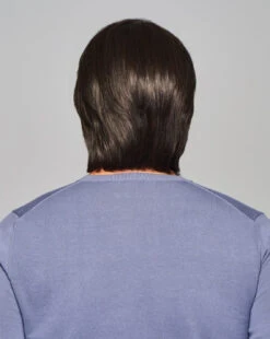 Sharp Men's Wig By HIM | Mono Top | Human Hair Blend -Envy Sales HIM Sharp Model2 OutoftheBox Side3