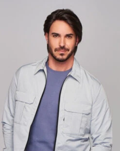 Sharp Men's Wig By HIM | Mono Top | Human Hair Blend -Envy Sales HIM Sharp Model2 Styled Front1