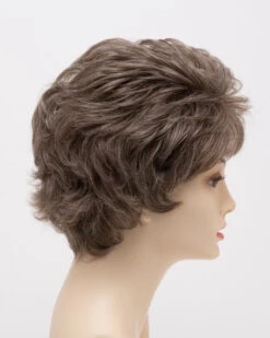 Heather Wig By Envy | Mono Top | Human Hair Blend -Envy Sales HeaherRightSide DarkGrey