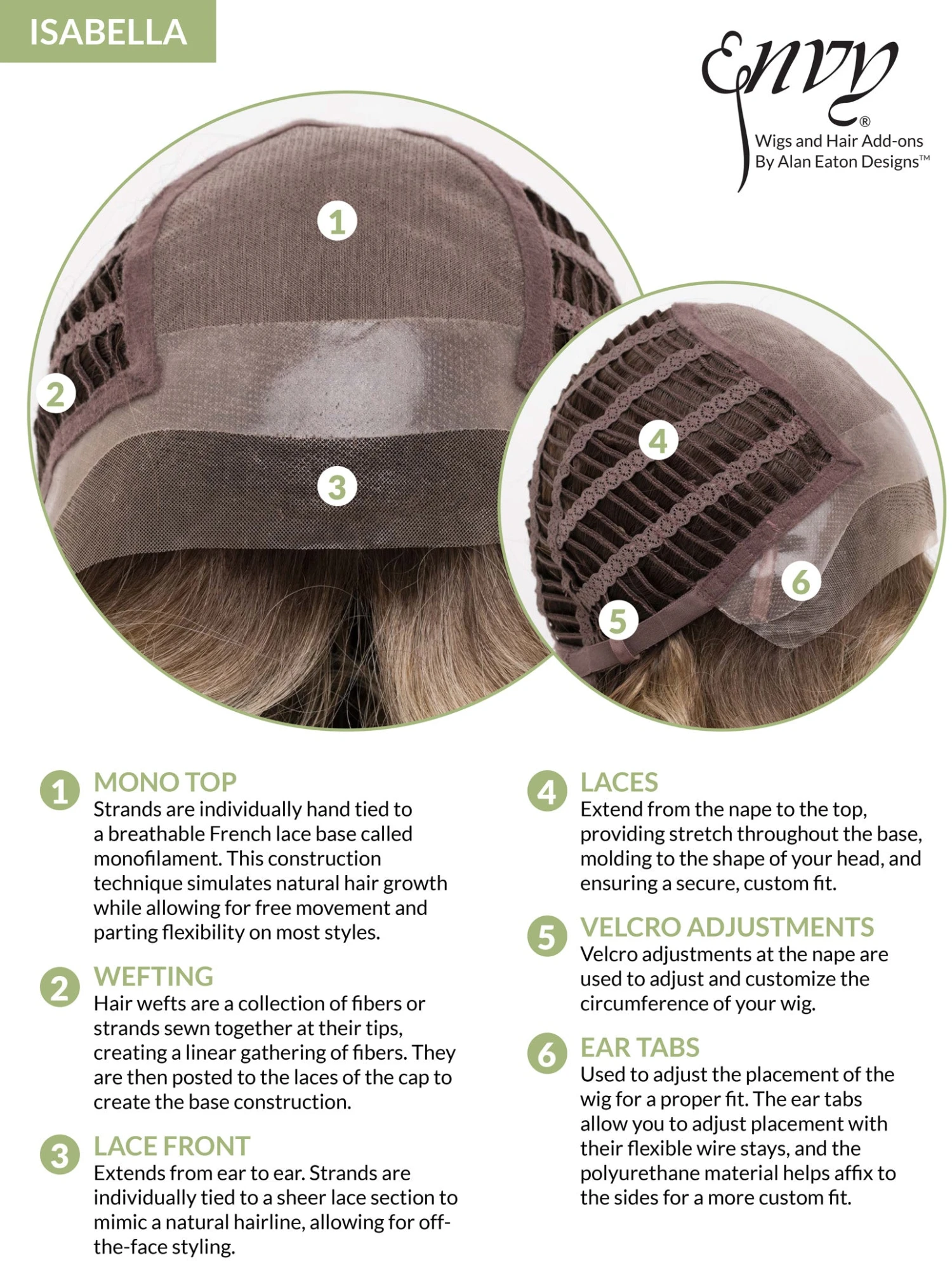 Isabella Wig By Envy | Mono Top | Human Hair | Synthetic Blend 17 Isabella Wig By Envy | Mono Top | Human Hair | Synthetic Blend - Image 17