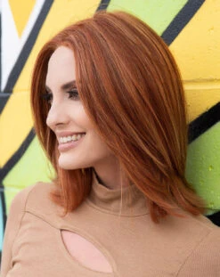 Lisa Wig By Envy | Human Hair/Synthetic Blend -Envy Sales Lisa LighterRed 6606