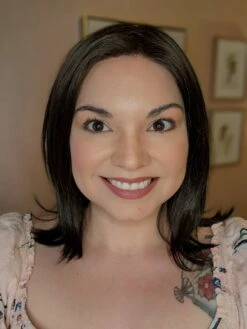 Lisa Wig By Envy | Human Hair/Synthetic Blend -Envy Sales LisabyEnvyDarkBrownFront