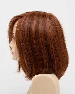 Lynsey Wig By Envy | Mono Top | Human Hair | Synthetic Blend -Envy Sales LynseyLeftSide LighterRed