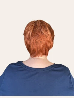 Paula Wig By Envy | Human Hair/Synthetic Blend -Envy Sales Paula Envy LighterRed Back