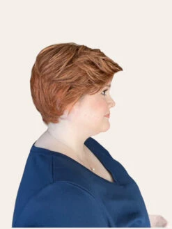 Paula Wig By Envy | Human Hair/Synthetic Blend -Envy Sales Paula Envy LighterRed Right