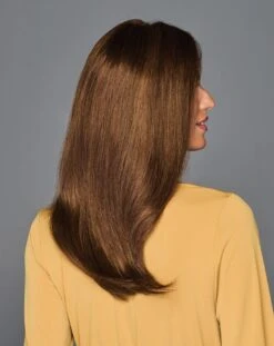 Top Billing 16" Human Hair Topper By Raquel Welch | Mono Top -Envy Sales RW TopBillingHumanHair16 Model Side1