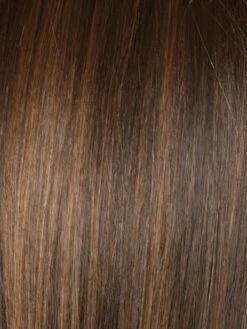 Milan Hair Piece By Noriko | Monofilament -Envy Sales TOASTED BROWN Dark Brown and Light Brown Blend