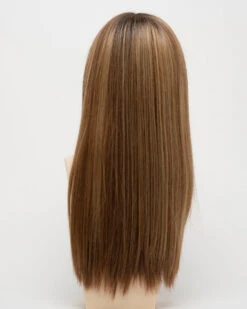 Veronica Wig By Envy | Mono Top | Human Hair | Synthetic Blend -Envy Sales VeronicaBack GoldenNutmeg