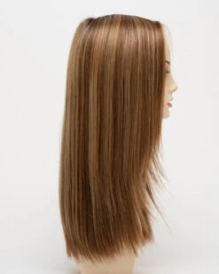 Veronica Wig By Envy | Mono Top | Human Hair | Synthetic Blend -Envy Sales VeronicaRightSide GoldenNutmeg