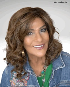 Heaven Wig By Ellen Wille | Heat-Friendly Synthetic -Envy Sales cEWHeavenMoccaRootedFront1