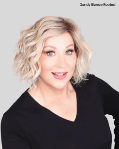 Scala Wig By Ellen Wille | Heat-Friendly Synthetic -Envy Sales cScalaEWSandyblonderootedfront