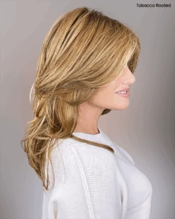 Voice Wig By Ellen Wille | Heat-Friendly Synthetic -Envy Sales cellenwillevoiceintobaccorooted2