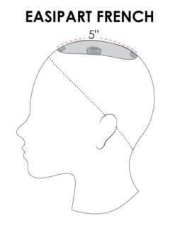 EasiPart Topper French 18" | Remy Human Hair -Envy Sales easiPart French Coverage 91271521 7666 49f7 852d 780705d6de15