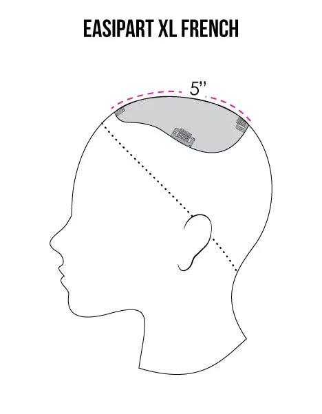 EasiPart XL French Topper 18" | Remy Human Hair | Renau Exclusive 6 EasiPart XL French Topper 18" | Remy Human Hair | Renau Exclusive - Image 6