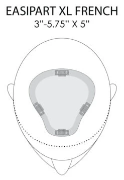 EasiPart XL Topper French 12" | Remy Human Hair 24 EasiPart XL Topper French 12" | Remy Human Hair -Envy Sales easiPart French XL placement and dimensions b370f298 036d 4e4f 8d77 392d01efd9be