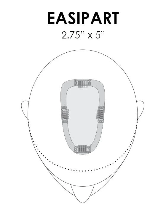 EasiPart Topper French 18" | Remy Human Hair | Renau Exclusive 5 EasiPart Topper French 18" | Remy Human Hair | Renau Exclusive - Image 5