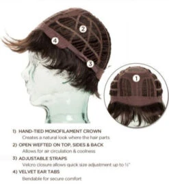 Date Wig By Ellen Wille | Mono Crown | Large Cap -Envy Sales ewdate cap 64292130 f664 474d aec3 5094ca5eefb1