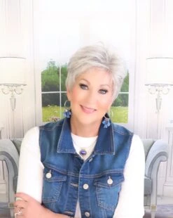 Dot Wig By Ellen Wille L Mono Crown -Envy Sales ewdotsilvergreymix3