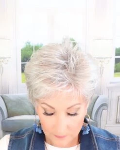 Dot Wig By Ellen Wille L Mono Crown -Envy Sales ewdotsilvergreymix5